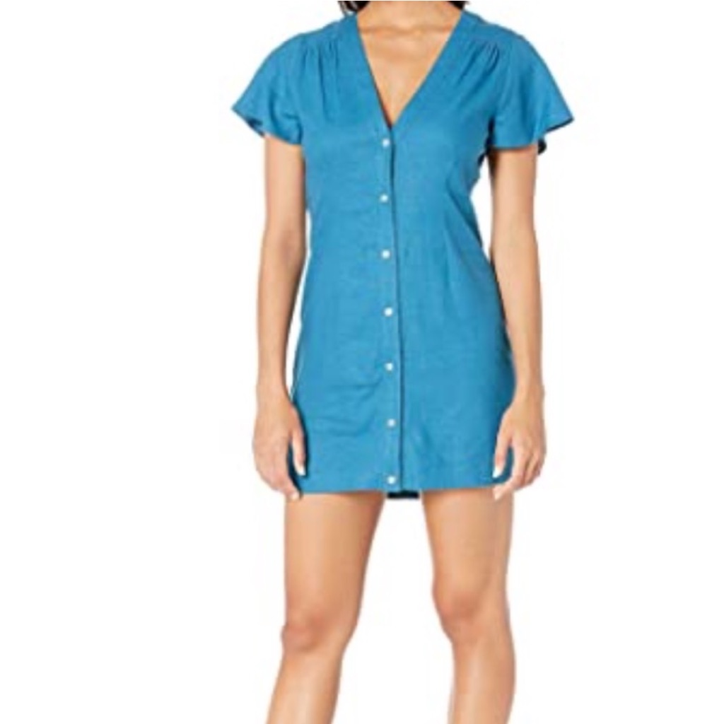Button Down Mini- Shirt Dress. So Cute.